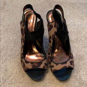 Cheetah print heels